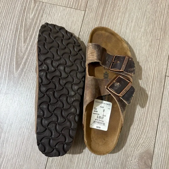 Birkenstock Dark Brown Leather Sandals - Picture 3 of 3